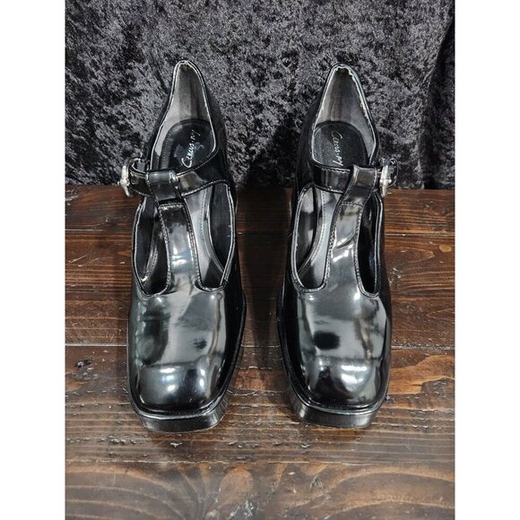 Circus NY by Sam Edelman Kay Black Mary Jane Platform Pumps/Sz. 10 - Picture 5 of 8